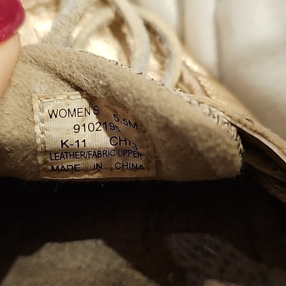 Sperry Top-Sider angelfish rose gold metal 5.5 boat shoes - Picture 6 of 8